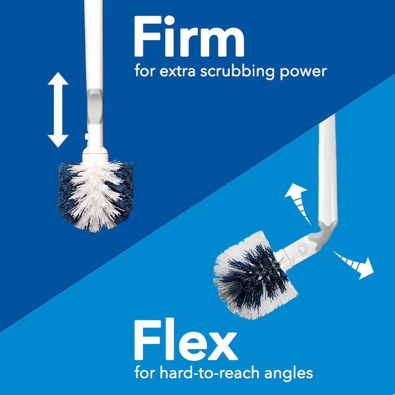 Unger No-Drip Toilet Brush Set, Flexible Neck Scrubber with Portable Carrying Caddy Holder, Discreet Bathroom Cleaning Supplies, Scrub Tough Stains with Non-Scratch Bristles - Image 4